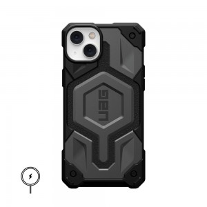 Silver UAG Monarch Pro For MagSafe iPhone 14 Plus Case | RY6518049