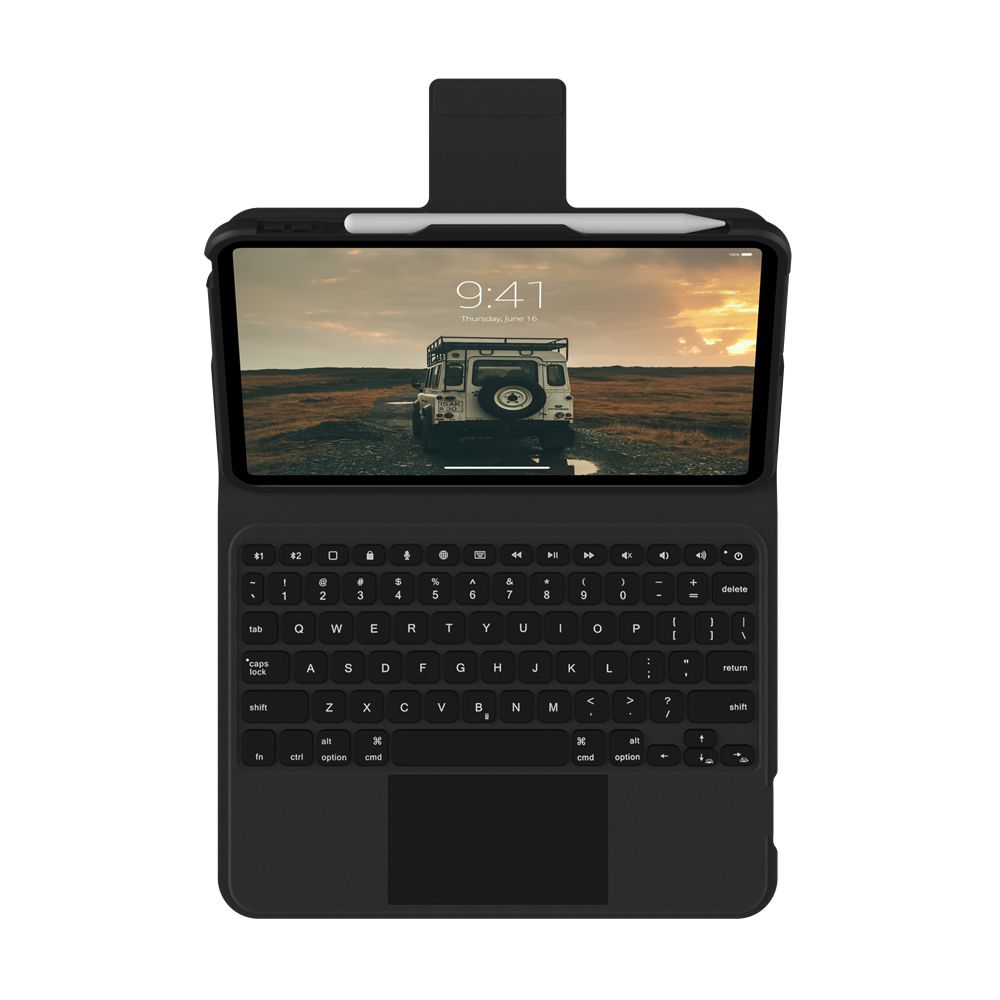 Black Ash UAG Integrated Bluetooth Keyboard With Trackpad iPad 10.9