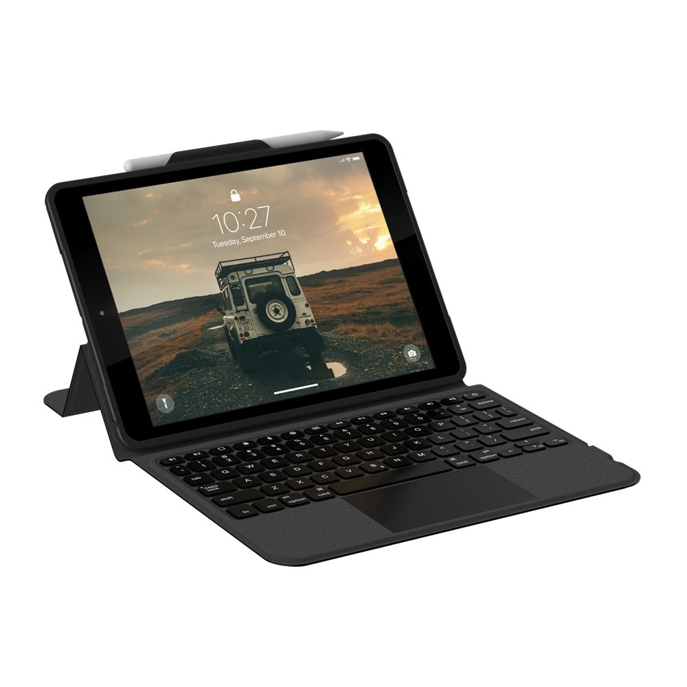 Black Ash UAG Integrated Bluetooth Keyboard With Trackpad iPad 10.2