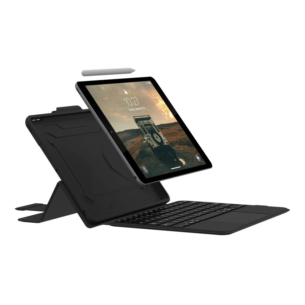 Black Ash UAG Integrated Bluetooth Keyboard With Trackpad iPad 10.2