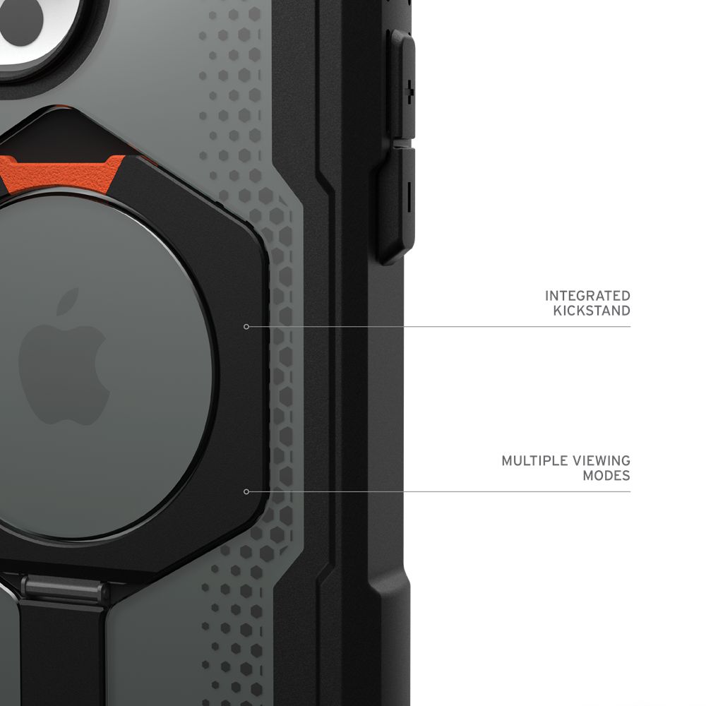 Black Orange UAG Plasma XTE For MagSafe iPhone 15 Pro Case | EJ4379012