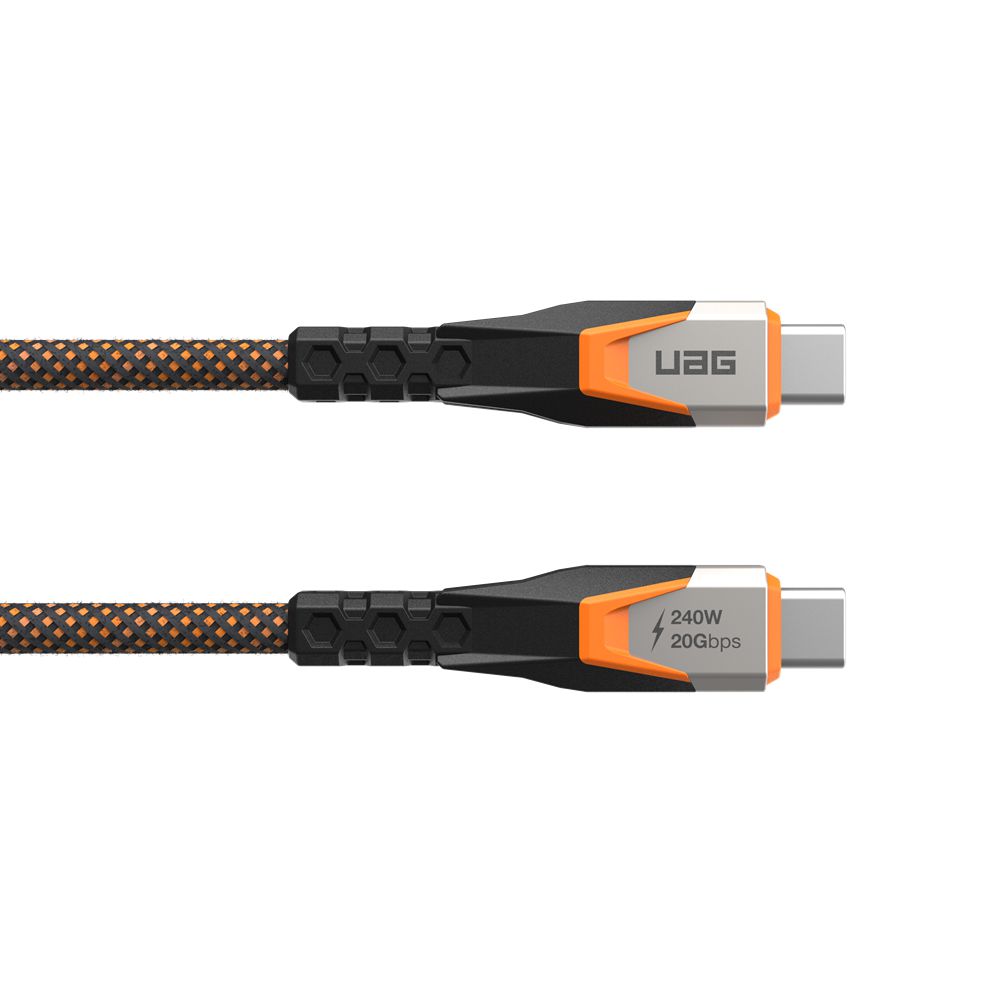 Black Orange UAG SRGE 3.2 USB-C 20Gbps 240W Power Cable | RJ8537164