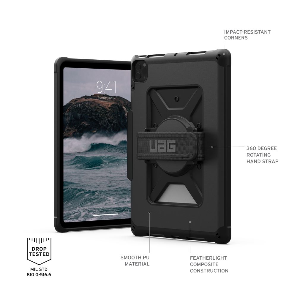 Black UAG Metropolis Series with Hand Strap iPad Pro 11