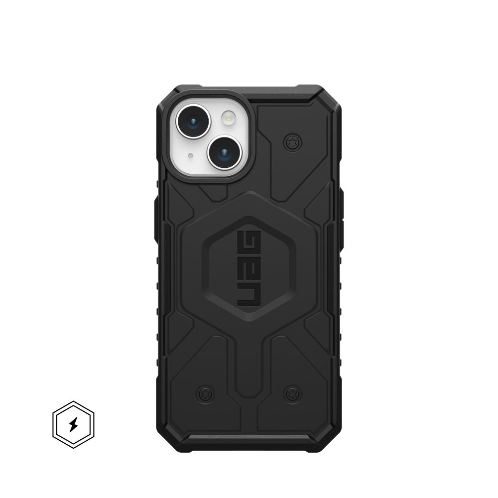 Black UAG Pathfinder For MagSafe iPhone 15 Case | ES3718690