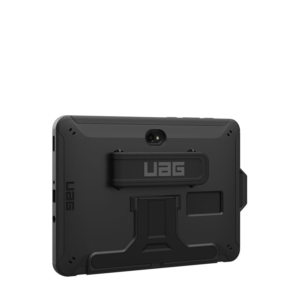 Black UAG Scout Series Galaxy Tab Active4 Pro with Kickstand and Hand Strap Case | UO6892175