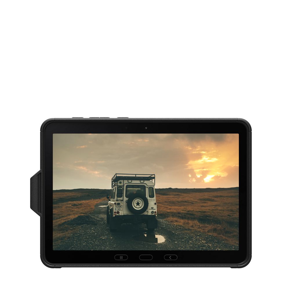 Black UAG Scout Series Galaxy Tab Active4 Pro with Kickstand and Hand Strap Case | UO6892175