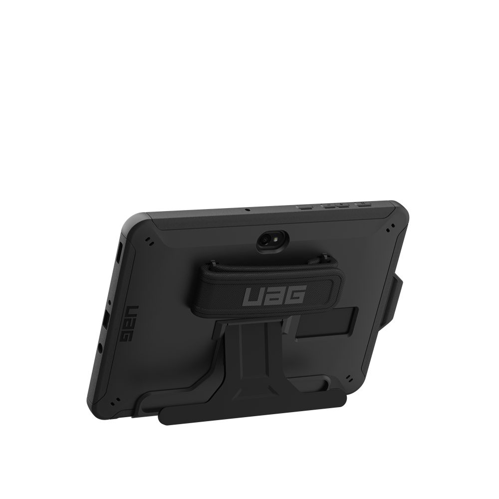 Black UAG Scout Series Galaxy Tab Active4 Pro with Kickstand and Hand Strap Case | UO6892175