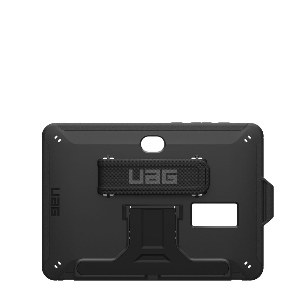 Black UAG Scout Series Galaxy Tab Active4 Pro with Kickstand and Hand Strap Case | UO6892175