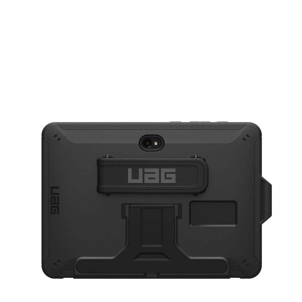 Black UAG Scout Series Galaxy Tab Active4 Pro with Kickstand and Hand Strap Case | UO6892175