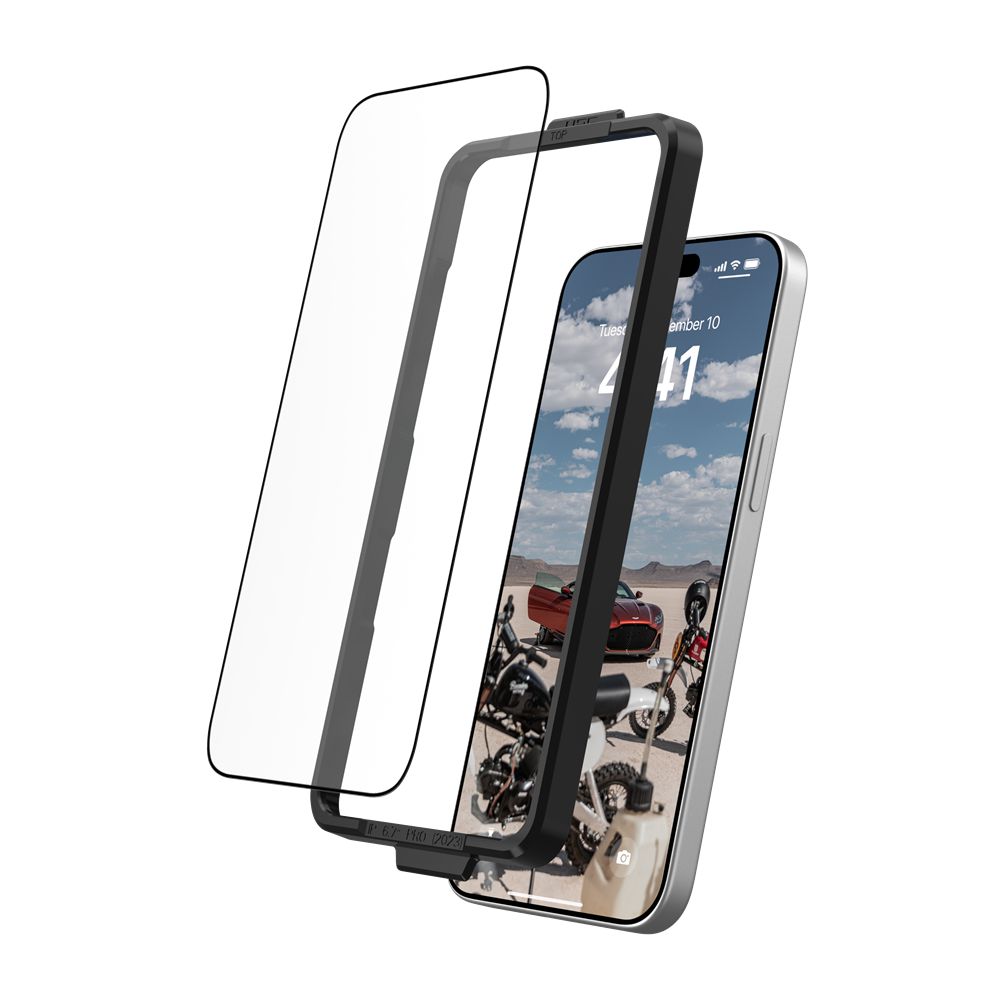 Clear UAG Glass Screen Protector Shield Plus For iPhone 15 Pro Max | GY4528369