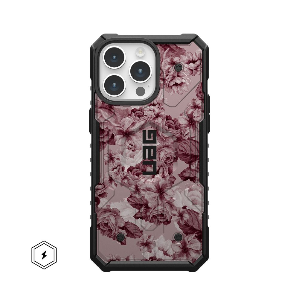 Floral Merlot UAG Pathfinder Case With Magsafe For Apple Iphone | IS7942810