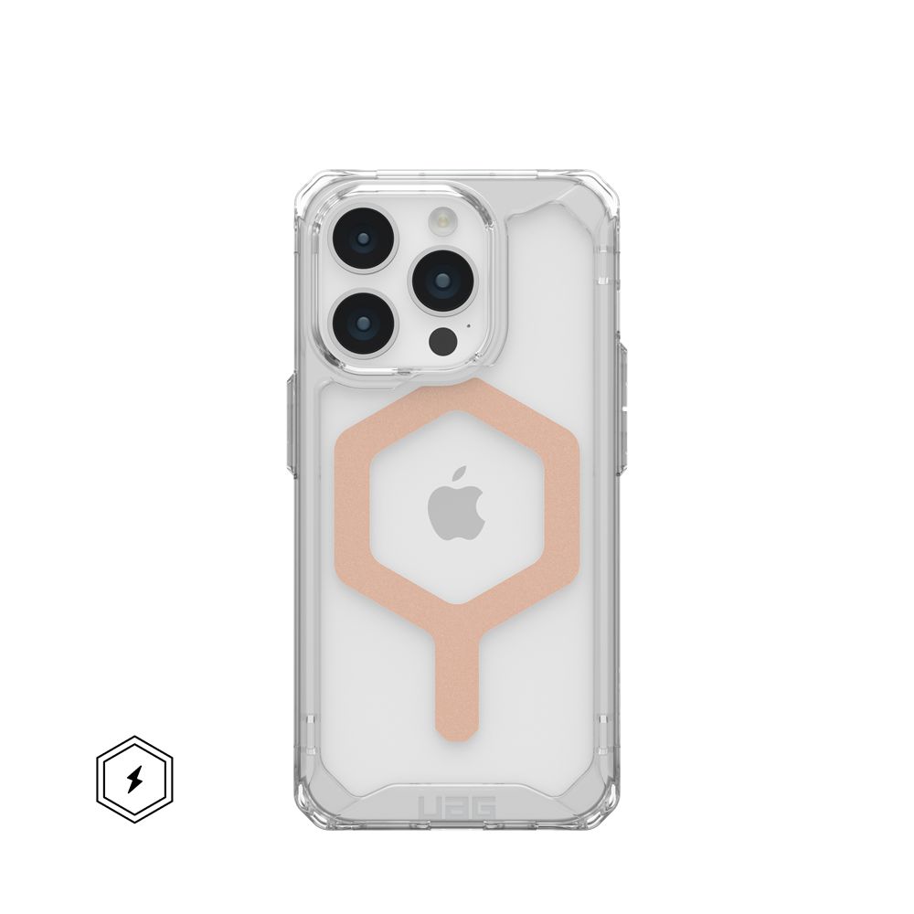 Ice Rose Gold UAG Plyo For MagSafe iPhone 15 Pro Case | GU1392567