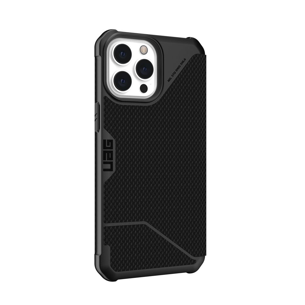 Kevlar Black UAG Metropolis Folio Series iPhone 13 Pro Max 5G Case | UD8630729