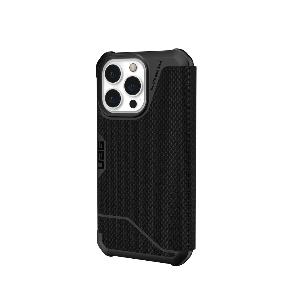 Kevlar Black UAG Metropolis Folio Series iPhone 13 Pro 5G Case | BT5213847