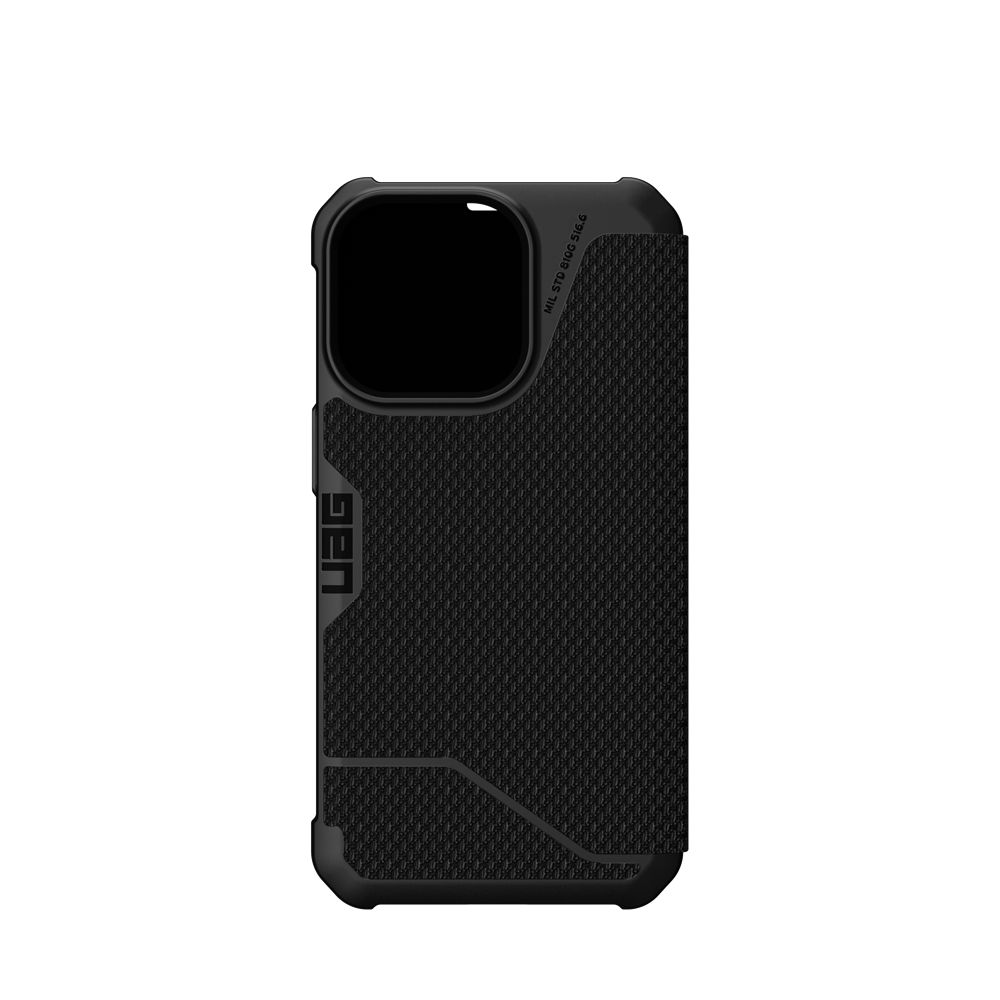 Kevlar Black UAG Metropolis Folio Series iPhone 13 Pro 5G Case | BT5213847