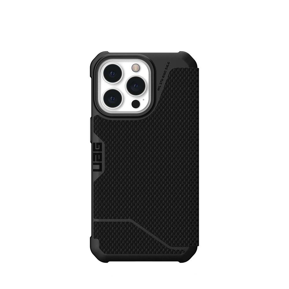 Kevlar Black UAG Metropolis Folio Series iPhone 13 Pro 5G Case | BT5213847