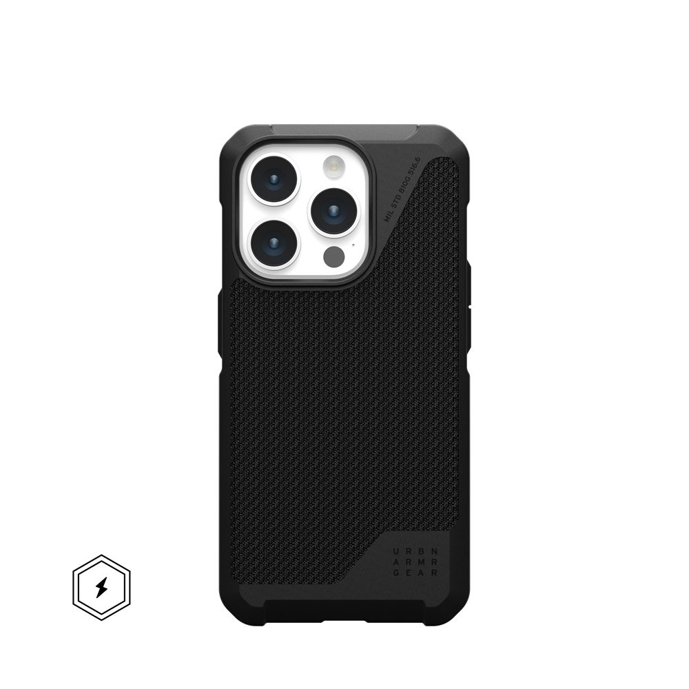 Kevlar Black UAG Metropolis LT For MagSafe iPhone 15 Pro Case | CH1584603