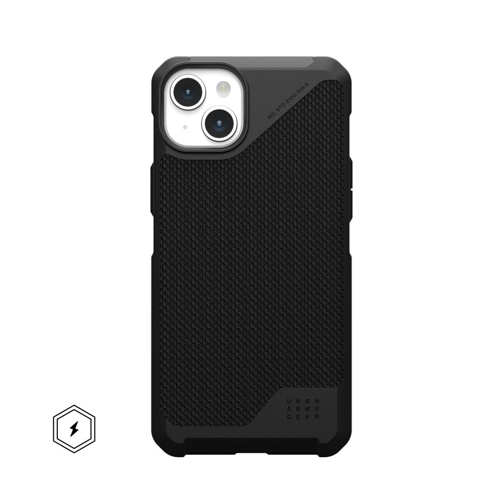 Kevlar Black UAG Metropolis LT For MagSafe iPhone 15 Plus Case | NW7623501