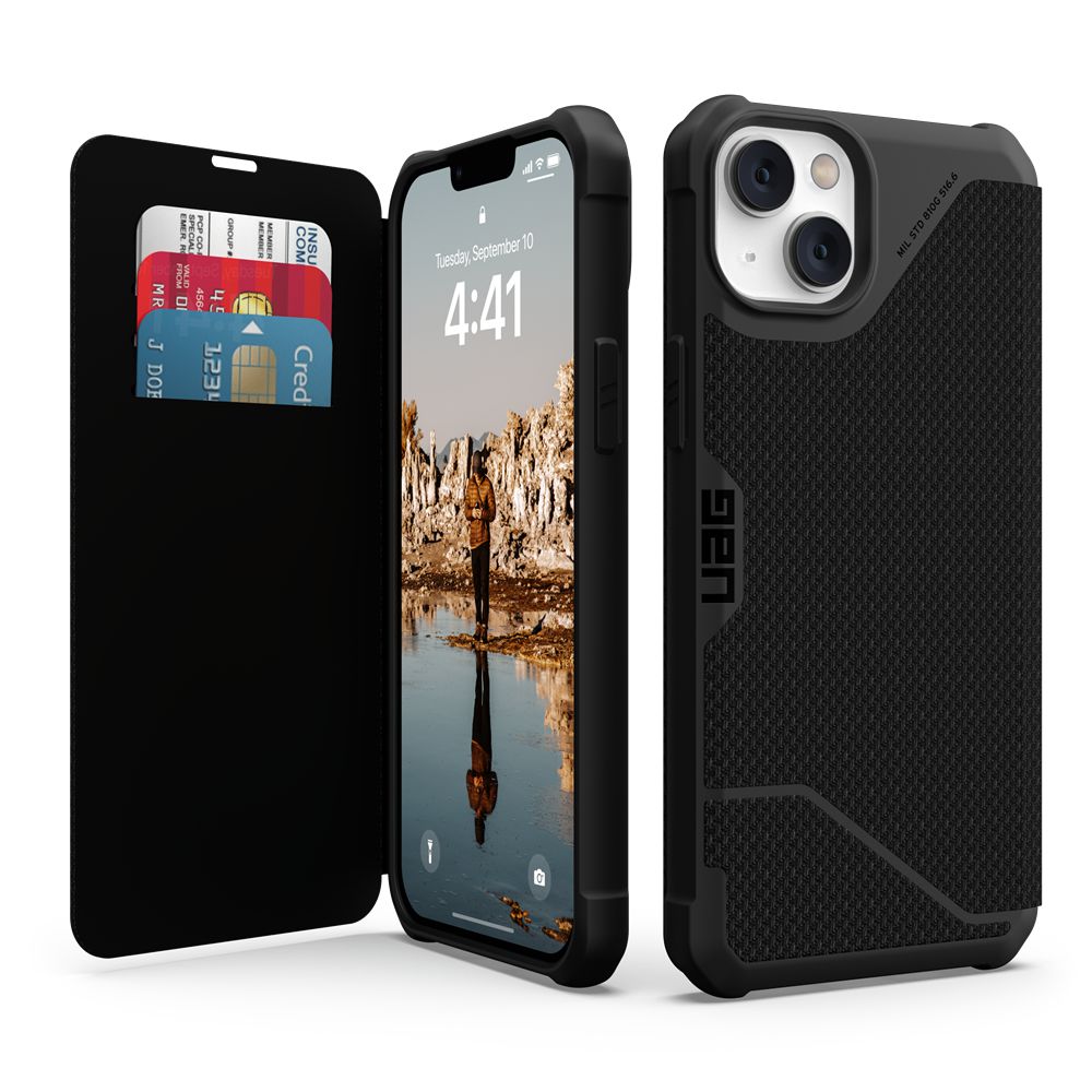 Kevlar Black UAG Metropolis Series iPhone 14 Plus Case | DR3792084