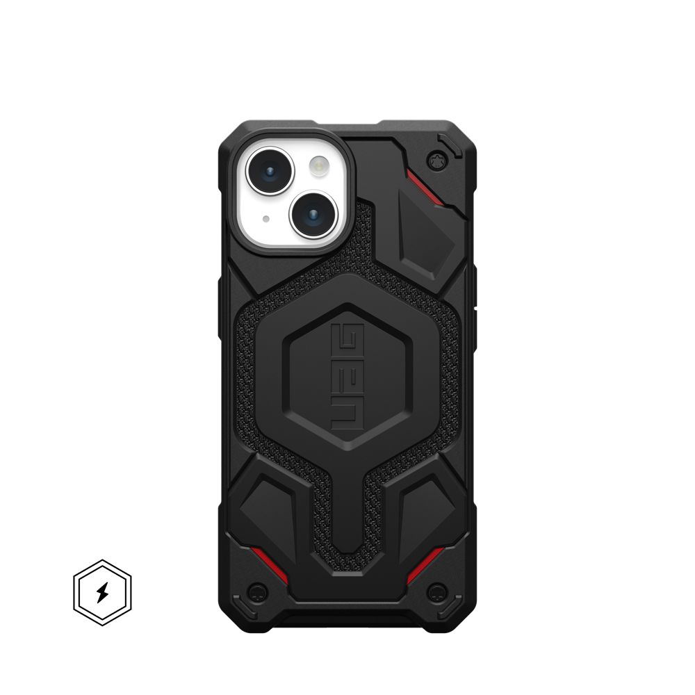 Kevlar Black UAG Monarch Pro Kevlar® For MagSafe iPhone 15 Case | QT0423685