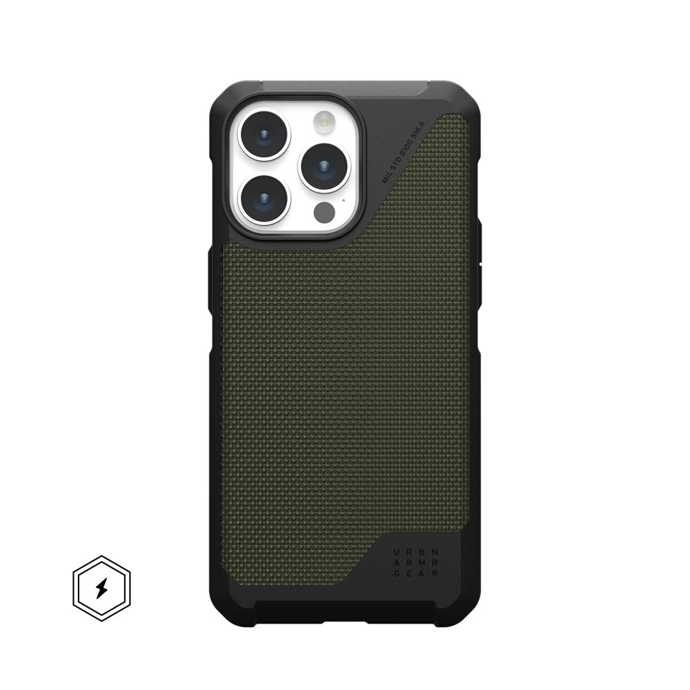 Kevlar Olive UAG Metropolis LT For MagSafe iPhone 15 Pro Max Case | HI3720986