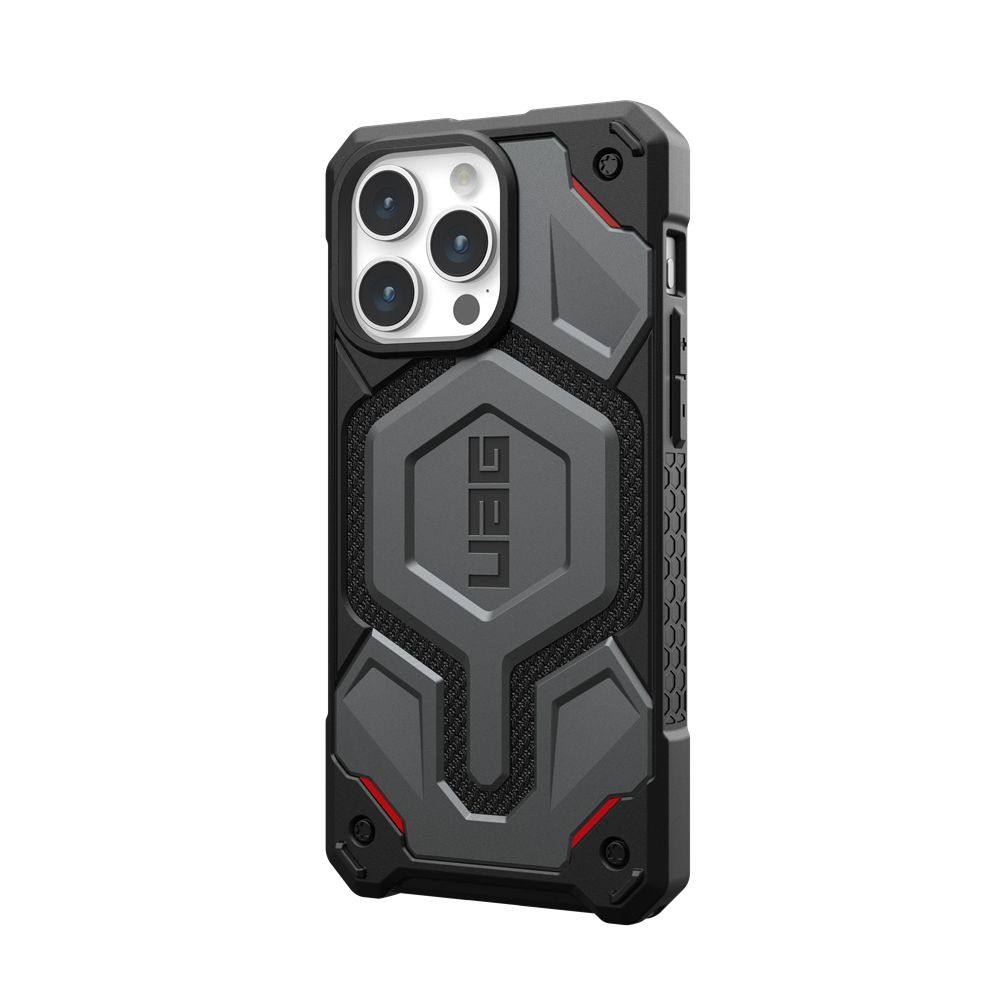 Kevlar Silver UAG Monarch Pro Kevlar® For MagSafe iPhone 15 Pro Max Case | IZ7063592