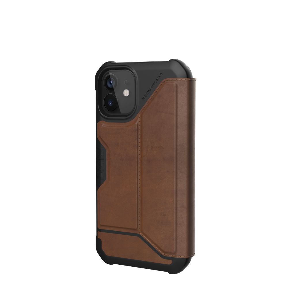 Lthr Armr Brown UAG Metropolis Folio Series iPhone 12 Mini 5G Case | MA9703462