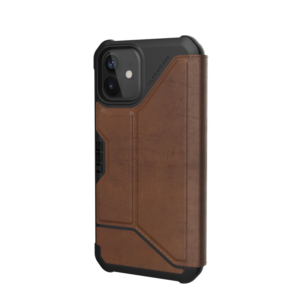 Lthr Armr Brown UAG Metropolis Folio Series iPhone 12 5G Case | AB4721860