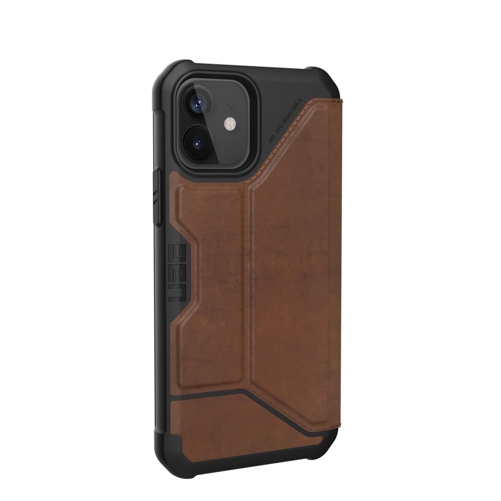 Lthr Armr Brown UAG Metropolis Folio Series iPhone 12 5G Case | AB4721860