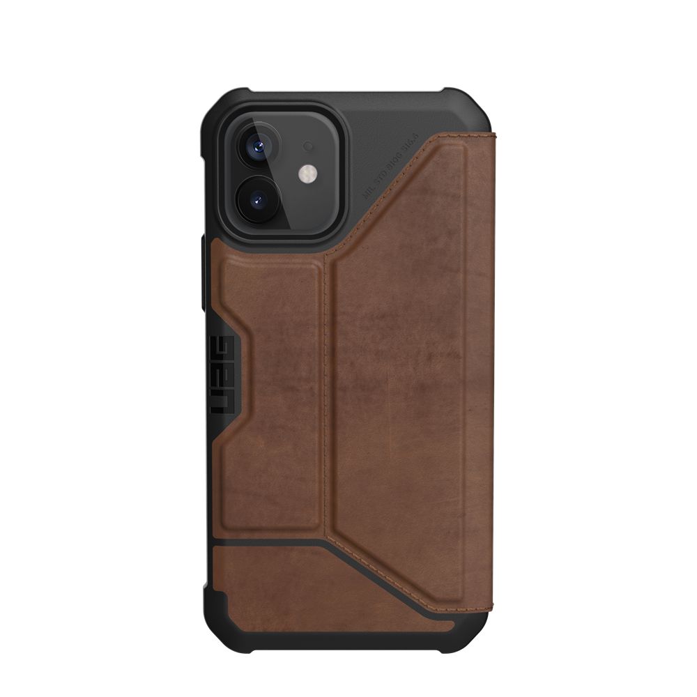 Lthr Armr Brown UAG Metropolis Folio Series iPhone 12 5G Case | AB4721860