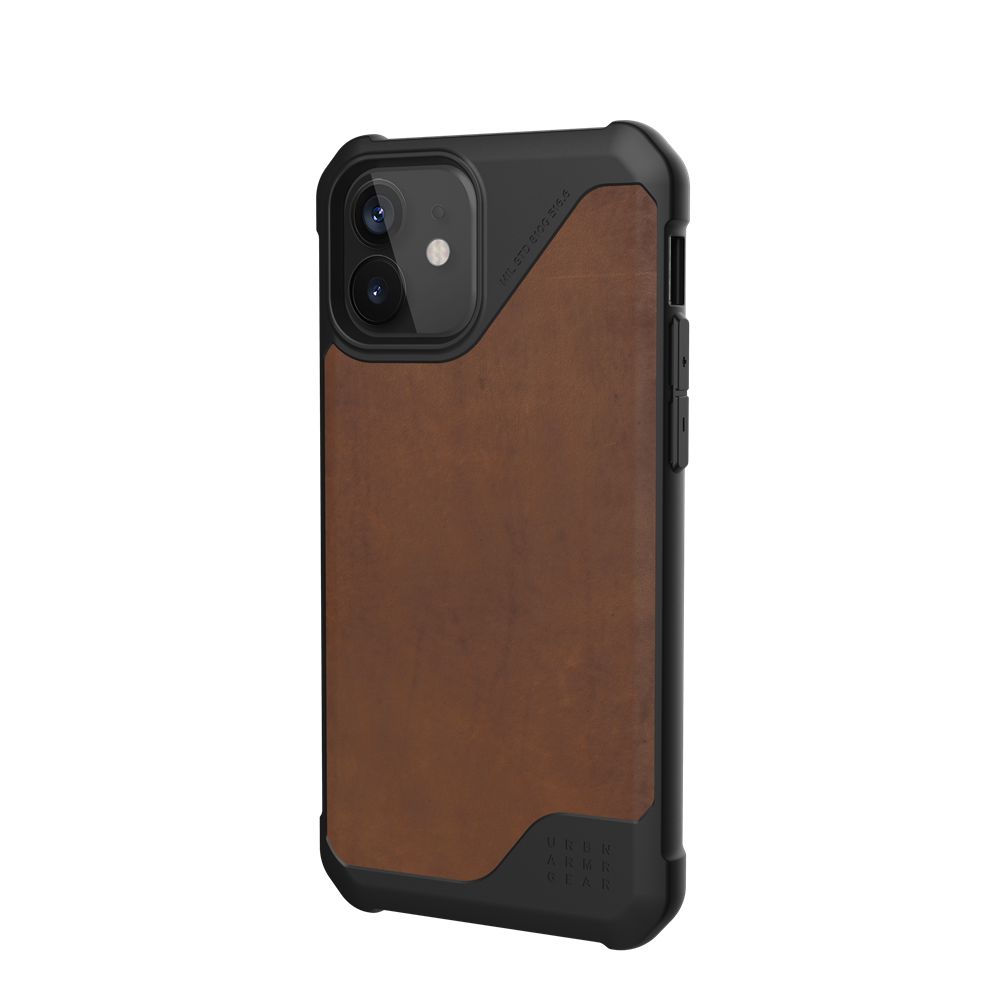 Lthr Armr Brown UAG Metropolis LT Series iPhone 12 5G Case | KY7816234