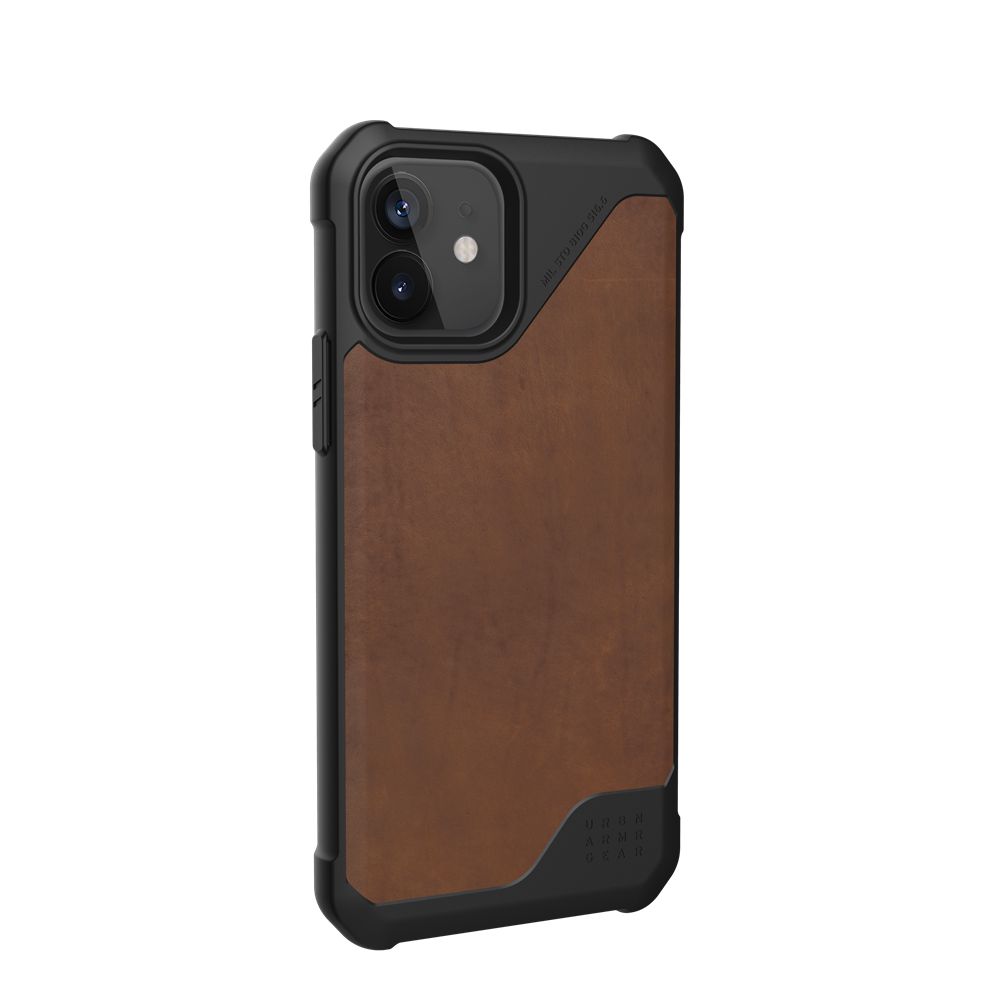 Lthr Armr Brown UAG Metropolis LT Series iPhone 12 5G Case | KY7816234