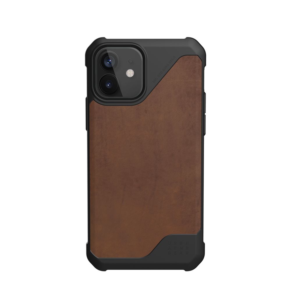 Lthr Armr Brown UAG Metropolis LT Series iPhone 12 5G Case | KY7816234