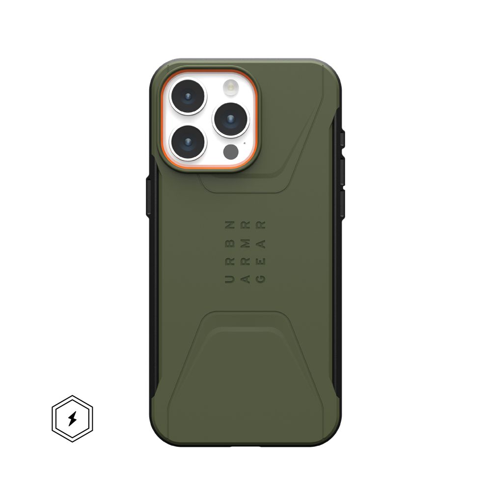 Olive Orange UAG Civilian For MagSafe iPhone 15 Pro Max Case | IQ0169427