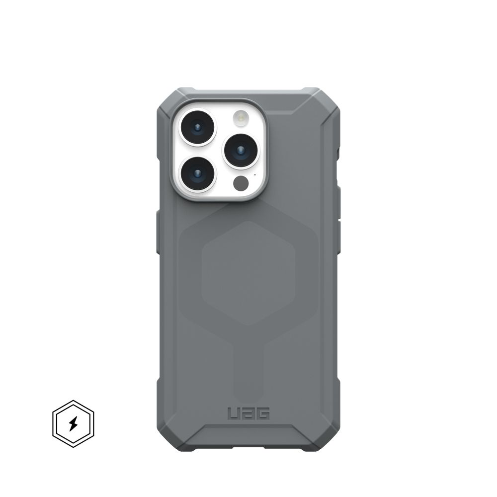 Silver UAG Essential Armor For MagSafe iPhone 15 Pro Case | VM7450823