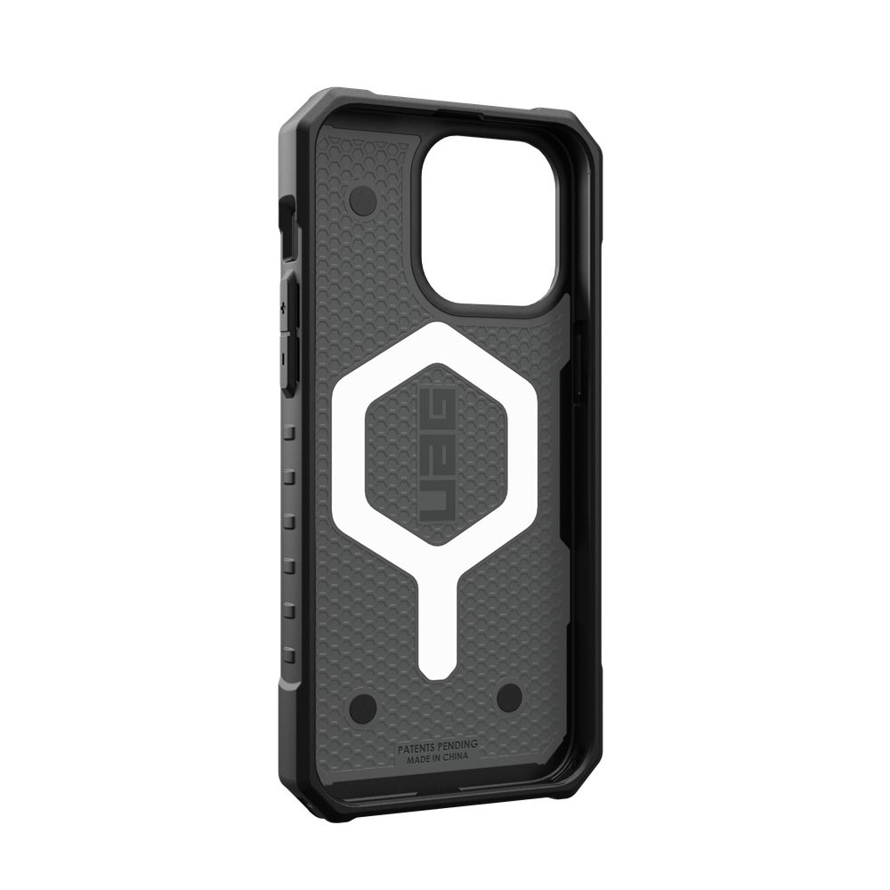 Silver UAG Pathfinder For MagSafe iPhone 15 Pro Max Case | XT1240859