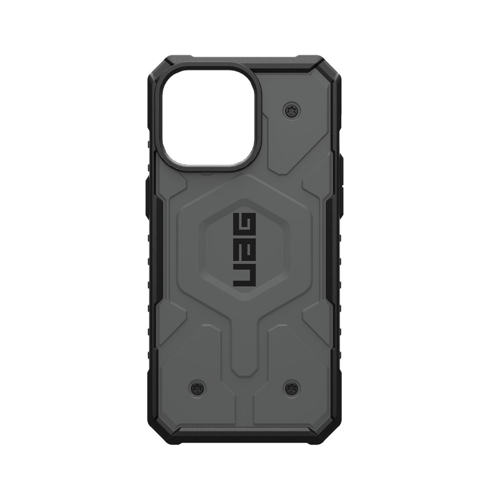 Silver UAG Pathfinder For MagSafe iPhone 15 Pro Max Case | XT1240859