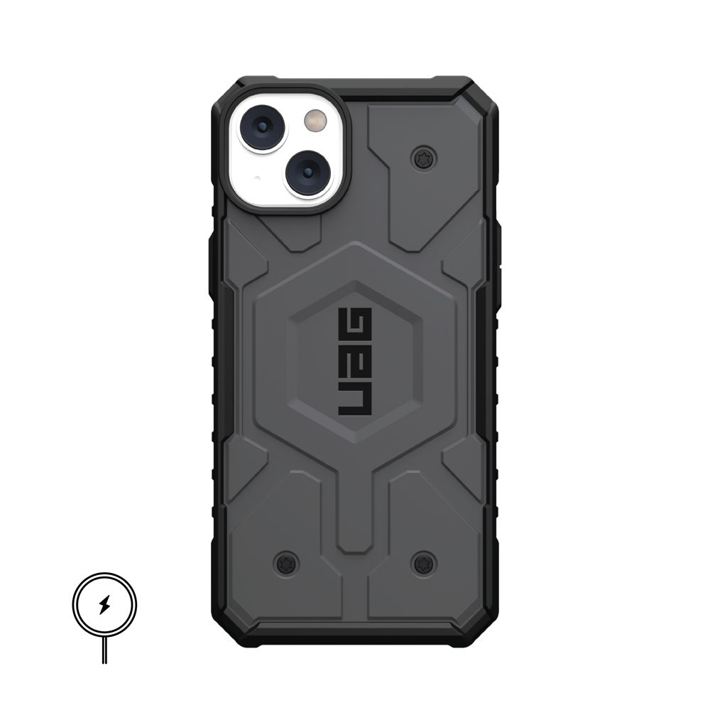 Silver UAG Pathfinder For MagSafe iPhone 14 Plus Case | ZM1968304