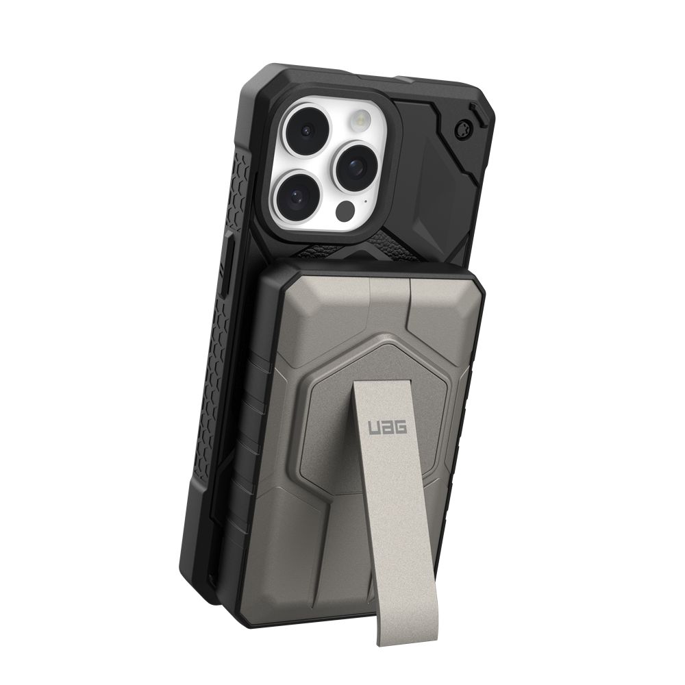 Titanium Black UAG Rugged 10K Wireless Power Bank With Stand | IN3086475