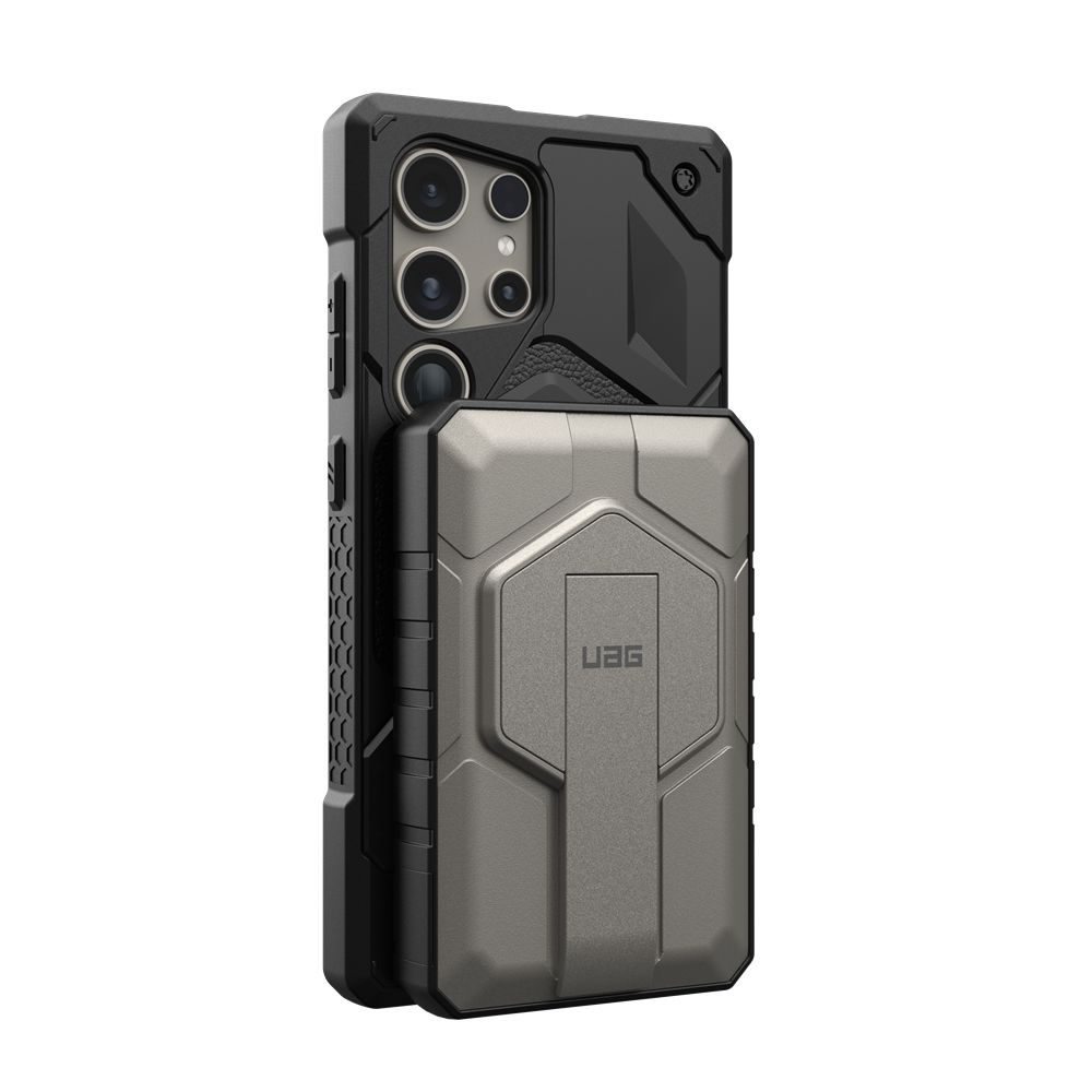 Titanium Black UAG Rugged 10K Wireless Power Bank With Stand | IN3086475